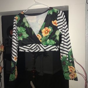 A shirt with a long skirt